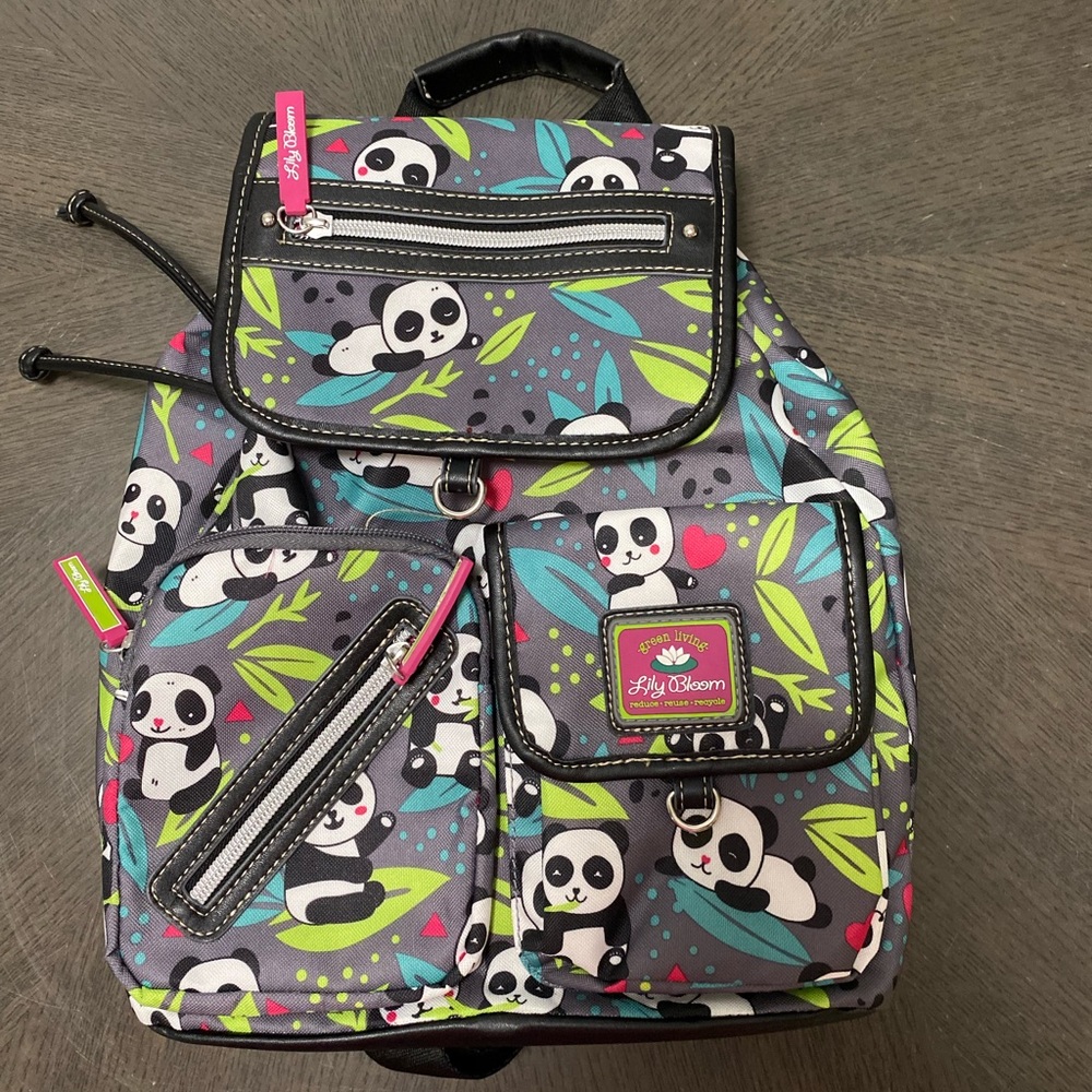 Lily Bloom panda backpack